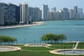 Chicago by the lake Royalty Free Stock Photo