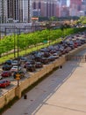 Chicago Lake Shore Drive Traffic Royalty Free Stock Photo