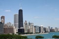 Chicago Lakefront Skyline Royalty Free Stock Photo