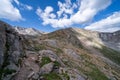 Chicago Lakes Overlook Trail along the Mt. Evans Scenic Byway in Colorado Royalty Free Stock Photo