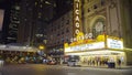 Chicago landmark theatre famous venue in downtown. Royalty Free Stock Photo