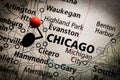 Chicago Map Royalty Free Stock Photo