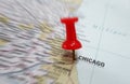 Chicago map Royalty Free Stock Photo