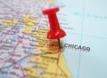 Chicago map Royalty Free Stock Photo