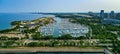 Chicago Marina from above - aerial photography