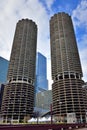 Chicago Marina Twin Towers Royalty Free Stock Photo