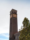 Chicago, Milwaukee, and St. Paul Train Depot Tower in Great Falls, Montana Royalty Free Stock Photo