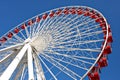 Chicago navy pier giant ferris wheel close up Royalty Free Stock Photo