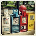 Chicago news paper stand