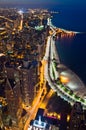 Chicago at night. Royalty Free Stock Photo