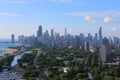 Chicago North Side in summer Royalty Free Stock Photo