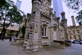 Chicago, old water tower in city urban Royalty Free Stock Photo