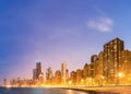 Chicago Panorama Lake Michigan Royalty Free Stock Photo