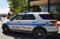 Chicago Police Department car in downtown Chicago Royalty Free Stock Photo