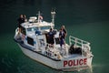 Chicago Police Department Marine Unit Patrolling Royalty Free Stock Photo