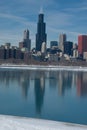 Chicago Reflexion Royalty Free Stock Photo