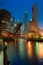 Chicago riverside Royalty Free Stock Photo