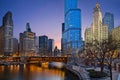 Chicago riverside. Royalty Free Stock Photo
