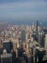 Chicago`s Skyline from Sears Tower Royalty Free Stock Photo