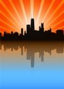 Chicago skyline Royalty Free Stock Photo