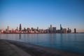 Chicago Skyline from Across the Lake Royalty Free Stock Photo