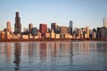 Chicago Skyline from Across the Lake Royalty Free Stock Photo