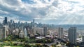 Chicago skyline aerial drone view from above, lake Michigan and city of Chicago downtown skyscrapers cityscape bird`s view Royalty Free Stock Photo