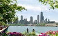 Skyline Cityscape Chicago Illinois USA Royalty Free Stock Photo