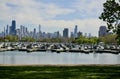 Chicago Skyline From Diversey Harbor #1