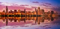 Chicago Skyline at Epic Sunset, Illinois