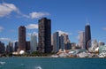 Chicago skyline with Navy Pier