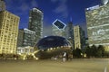 Chicago Skyline at night Royalty Free Stock Photo