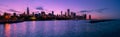 Chicago Skyline at Night Royalty Free Stock Photo