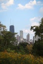 Chicago Skyline from the North Side Royalty Free Stock Photo