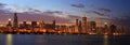 Chicago Skyline Panorama at Dusk Royalty Free Stock Photo
