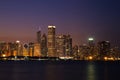 Chicago Skyline Panorama at Dusk Royalty Free Stock Photo