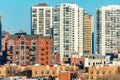 Chicago Skyline Scene in the Old Town Neighborhood Royalty Free Stock Photo