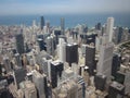 Chicago skyline from Sears Tower Royalty Free Stock Photo