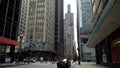 Chicago skyline street view of Willis Tower Royalty Free Stock Photo