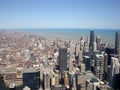 Chicago View From Sears Tower On Sunny Day Royalty Free Stock Photo