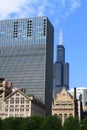 Chicago skyline with Willis Tower Royalty Free Stock Photo