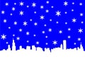 Chicago Skyline in winter Royalty Free Stock Photo