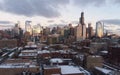 Chicago Skyline in Winter Royalty Free Stock Photo
