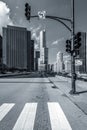 Chicago street blach and white Royalty Free Stock Photo