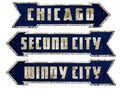 Chicago Street Sign Grunge Royalty Free Stock Photo