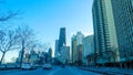 Chicago Streets View, Lake Shore Drive In Winter, Illinois