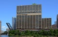 Chicago Sun-Times headquarters, river view Royalty Free Stock Photo