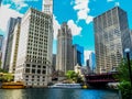 The chicago tribune building in Chicago Royalty Free Stock Photo