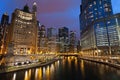 Chicago Twilight. Royalty Free Stock Photo