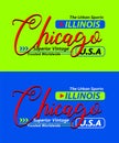 Chicago urban calligraphy typeface superior vintage, for print on t shirts etc.
